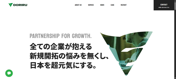 DORIRUの公式HPキャプチャ画像